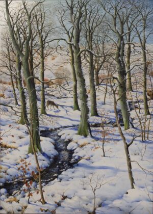 Winter Woodland - with Roe