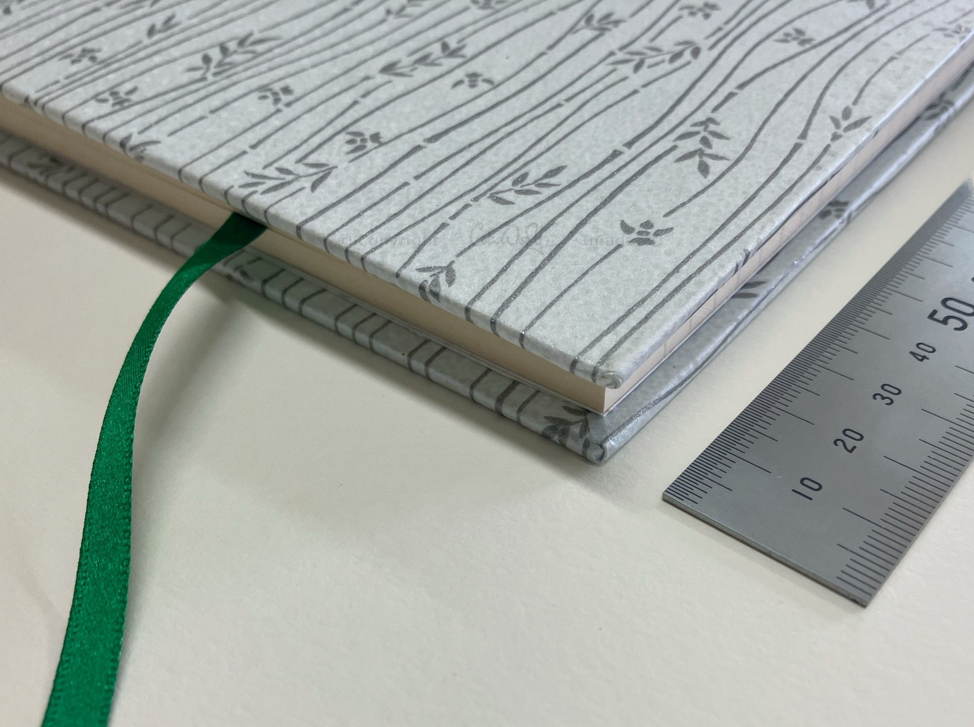 'Silver Bamboo' Journal / Notebook - lined pages - Image 2