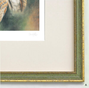 Special Order - Two Green & Gold frames
