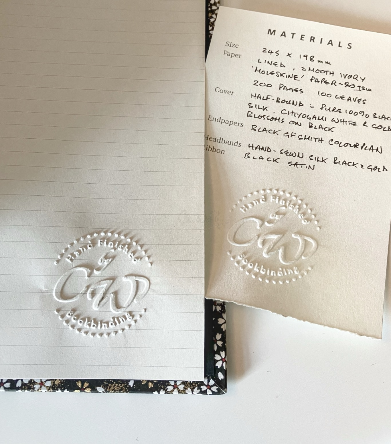'Black & Gold' Journal / Notebook - lined pages - Image 6