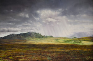 Ben Loyal Sutherland, oil painting by Colin Woolf