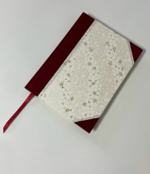 'Red and white cherry blossom' Sketchbook - plain pages