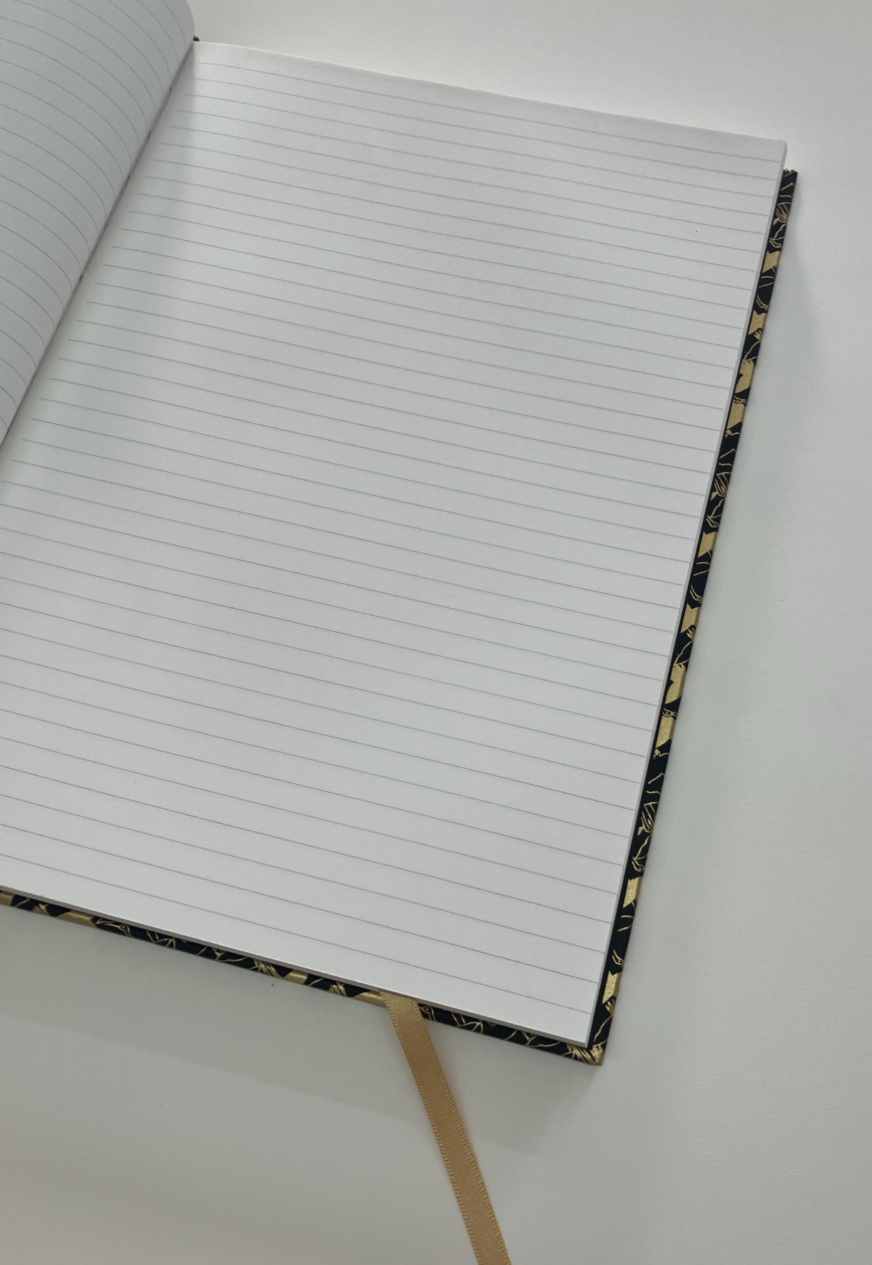 'Black & Gold cranes' Journal / Notebook - lined pages - Image 3