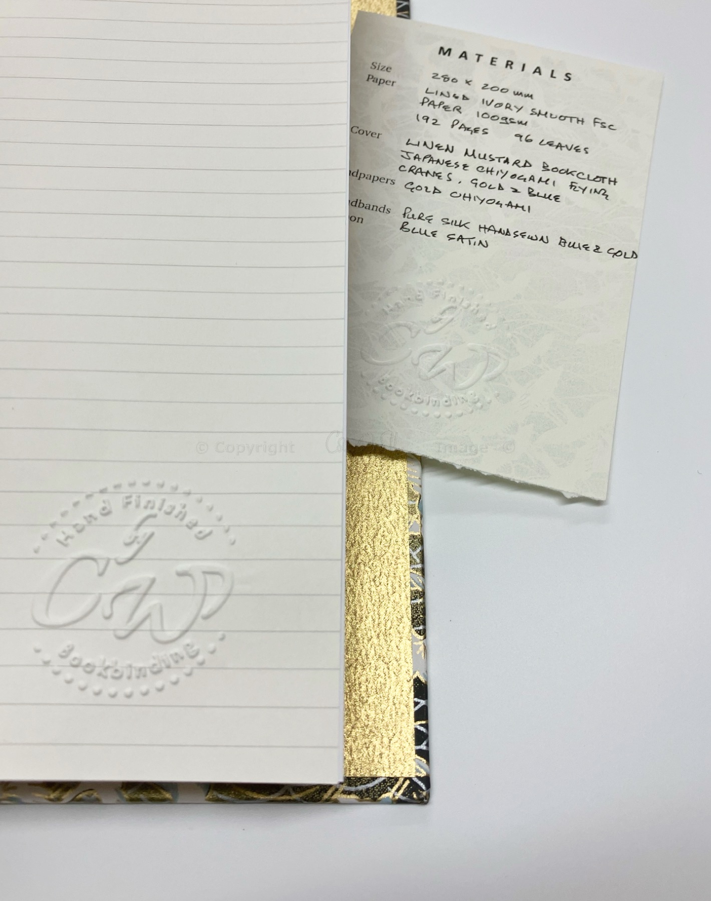 'Yellow Cranes' Journal / Notebook - lined pages - Image 6