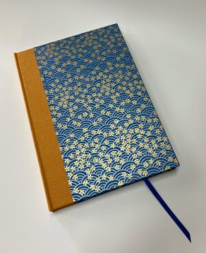 'Blue Seigaiha' Journal / Notebook - lined pages